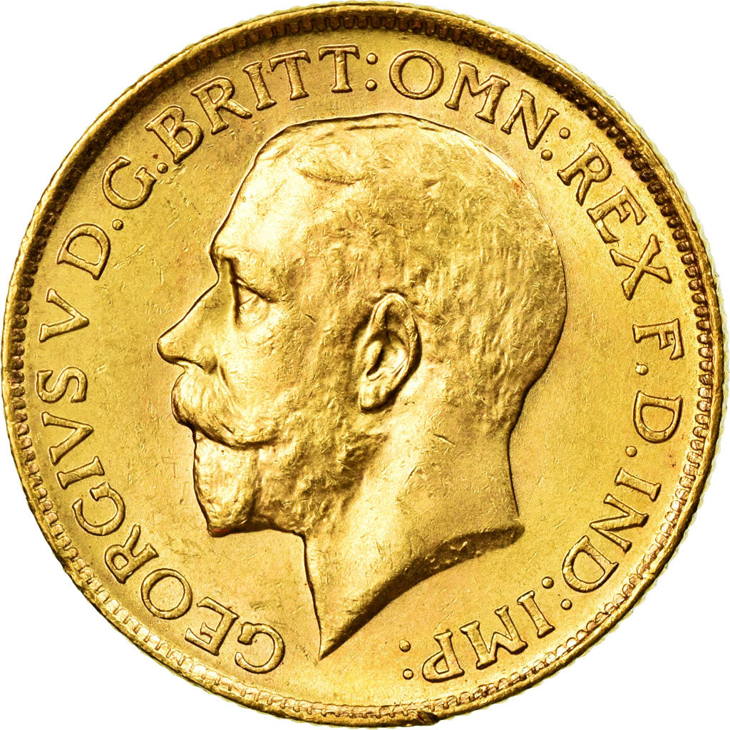 Moneta, Australia, George V, Sovereign, 1915, Sydney, SPL, Oro, KM:29
