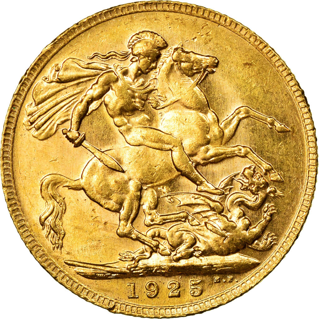 Moneda, Australia, George V, Sovereign, 1925, Perth, EBC, Oro, KM:29
