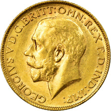 Coin, Australia, George V, Sovereign, 1925, Melbourne, MS(60-62), Gold, KM:29