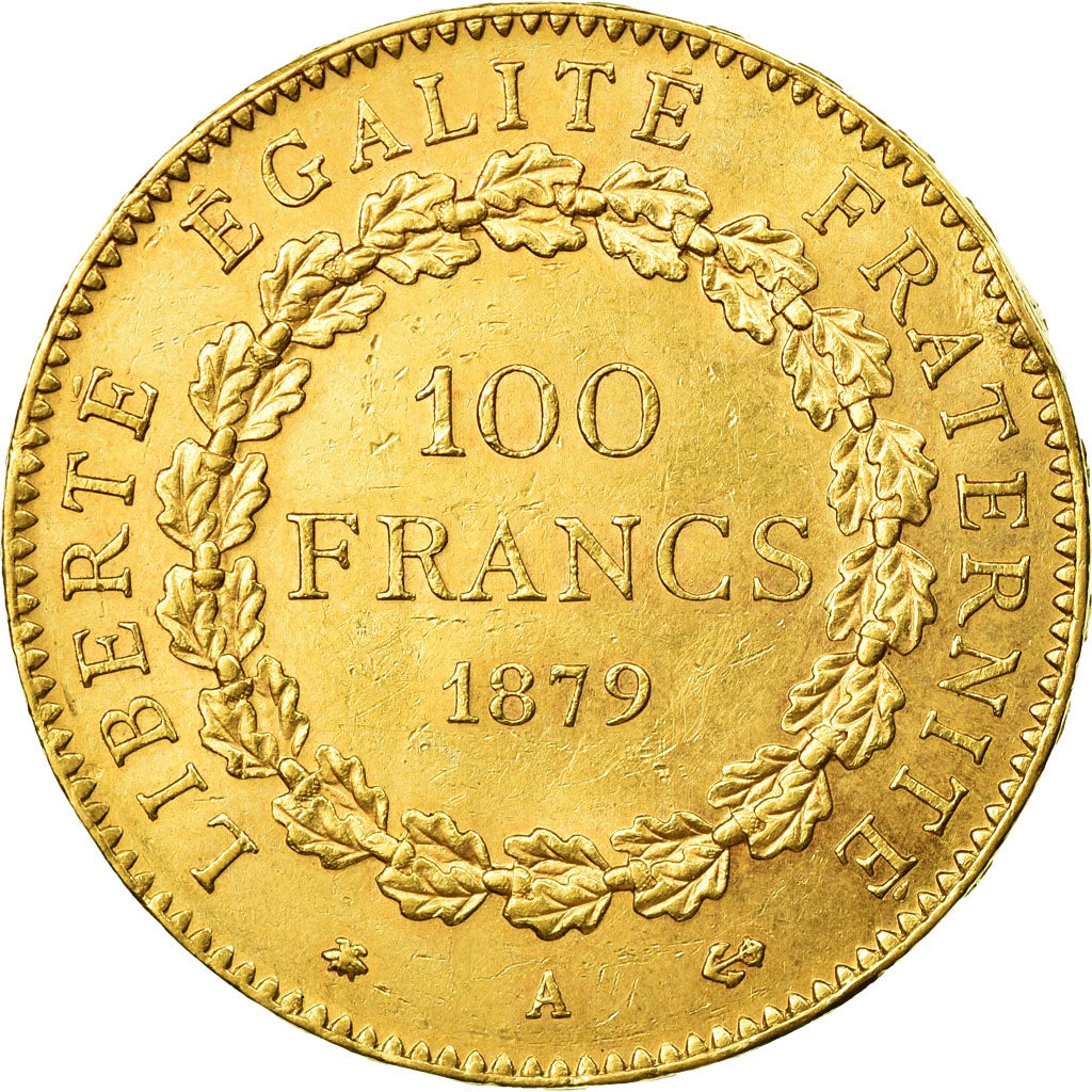 Münze, Frankreich, Génie, 100 Francs, 1879, Paris, SS+, Gold, KM:832
