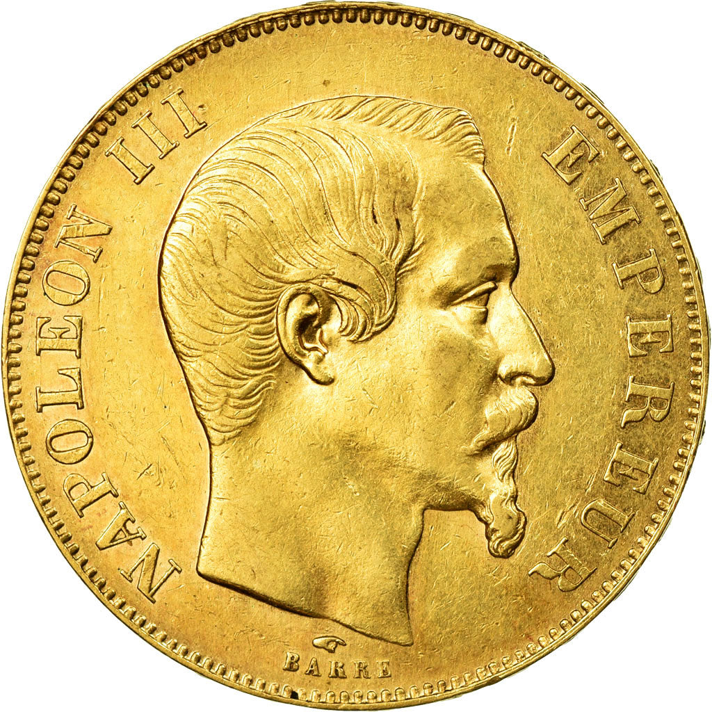 Moeda, França, Napoleon III, Napoléon III, 50 Francs, 1857, Paris, AU(50-53)