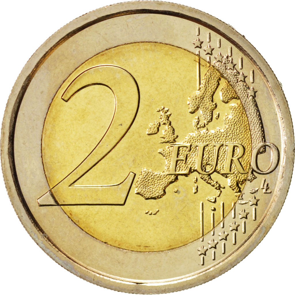 Italy, 2 Euro, 2014, Bi-Metallic, KM:New