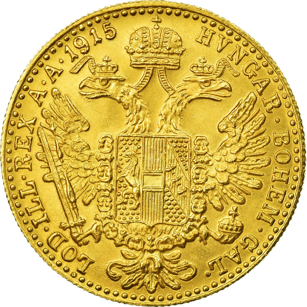 Coin, Austria, Franz Joseph I, Ducat, 1915, Official restrike, MS(64), Gold