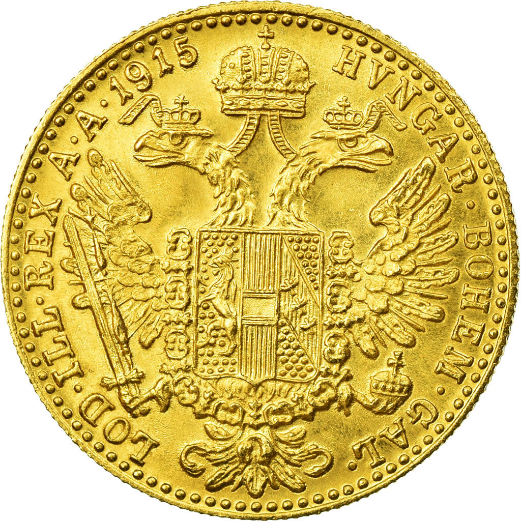 Coin, Austria, Franz Joseph I, Ducat, 1915, Official restrike, MS(64), Gold
