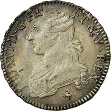 Moneda, Francia, Louis XVI, 1/2 Écu, 1/2 ECU, 44 Sols, 1789, Paris, MBC+