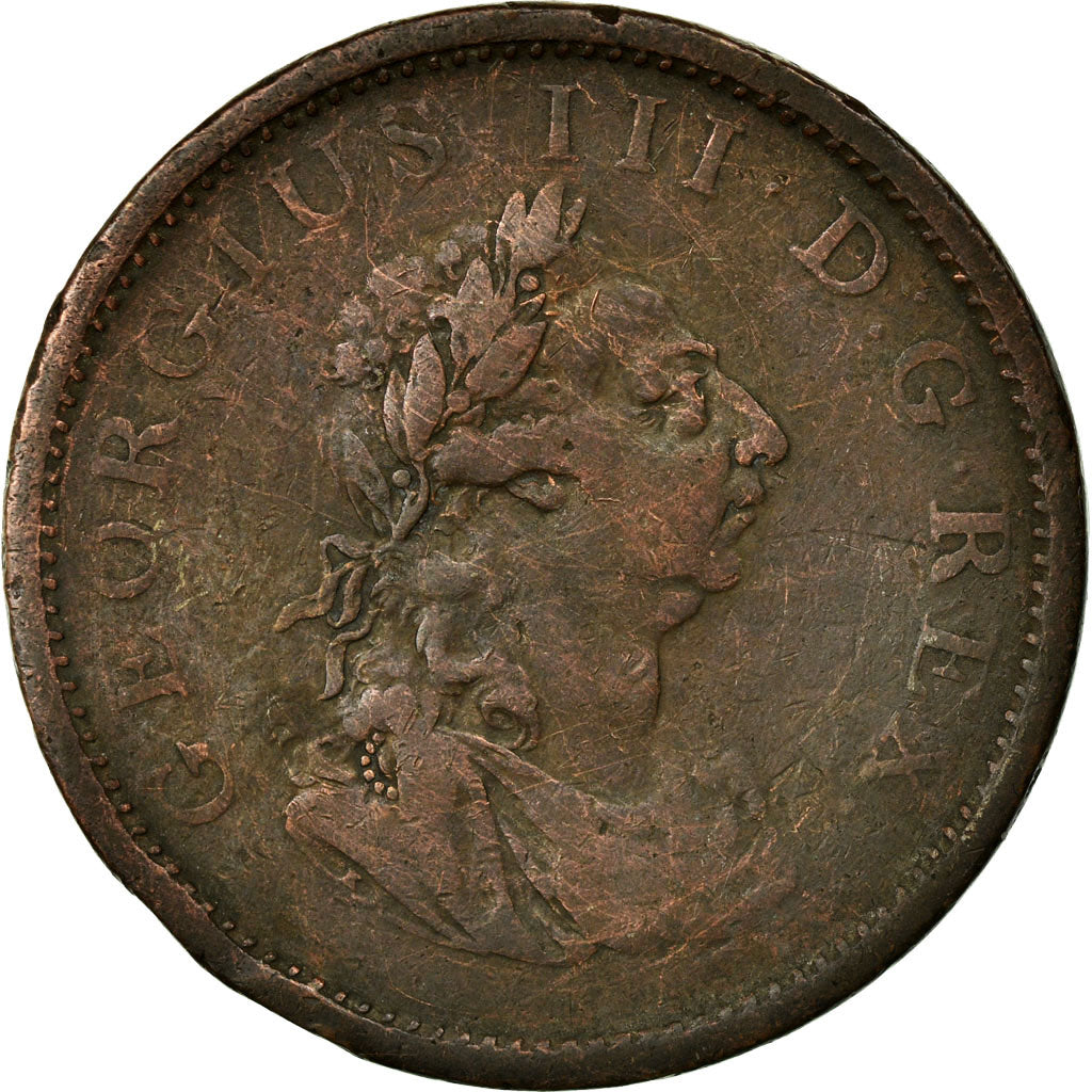 Coin, Ireland, George III, Penny, 1805, VF(20-25), Copper, KM:148.1