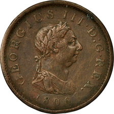 Coin, Great Britain, George III, Penny, 1806, Soho, VF(30-35), Copper, KM:663