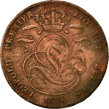 Coin, Belgium, Leopold I, 5 Centimes, 1834, EF(40-45), Copper, KM:5.1