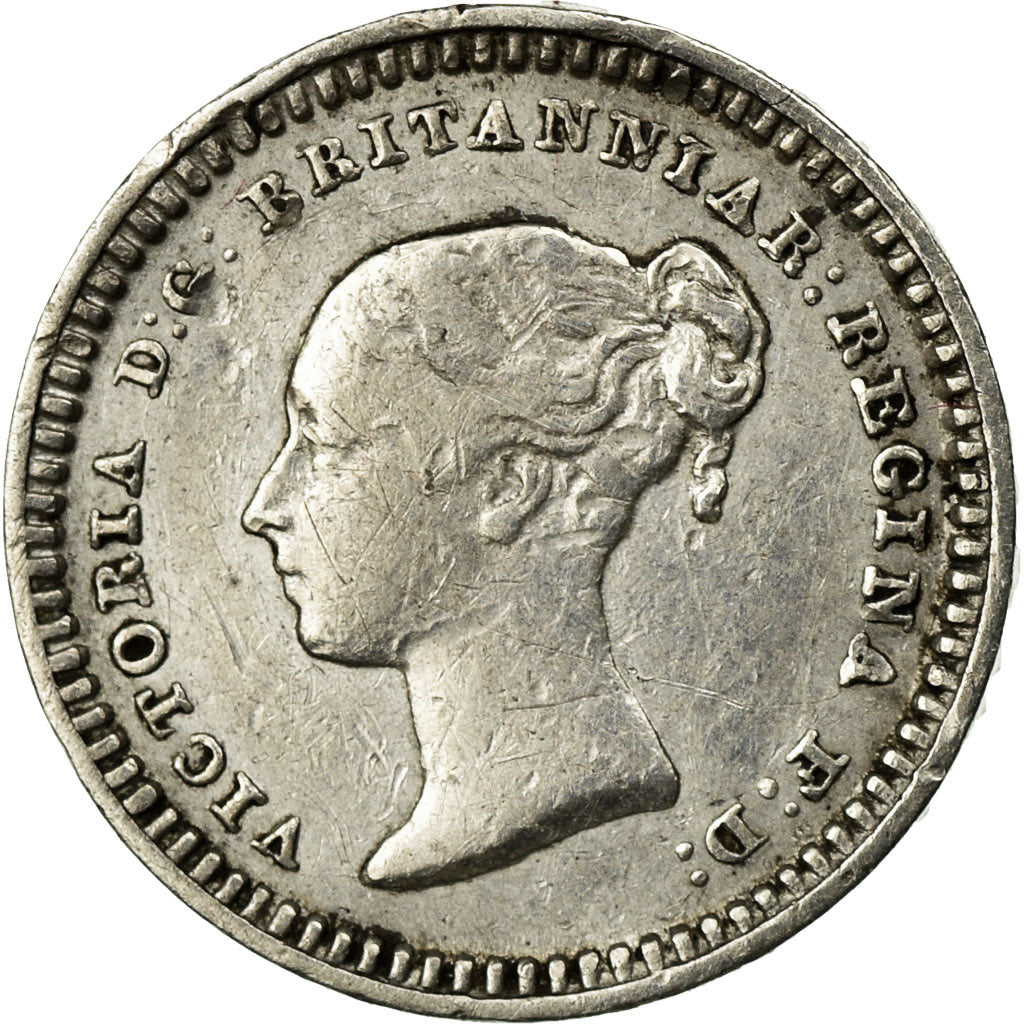 Coin, Great Britain, Victoria, 1-1/2 Pence, 1843, VF(30-35), Silver, KM:728