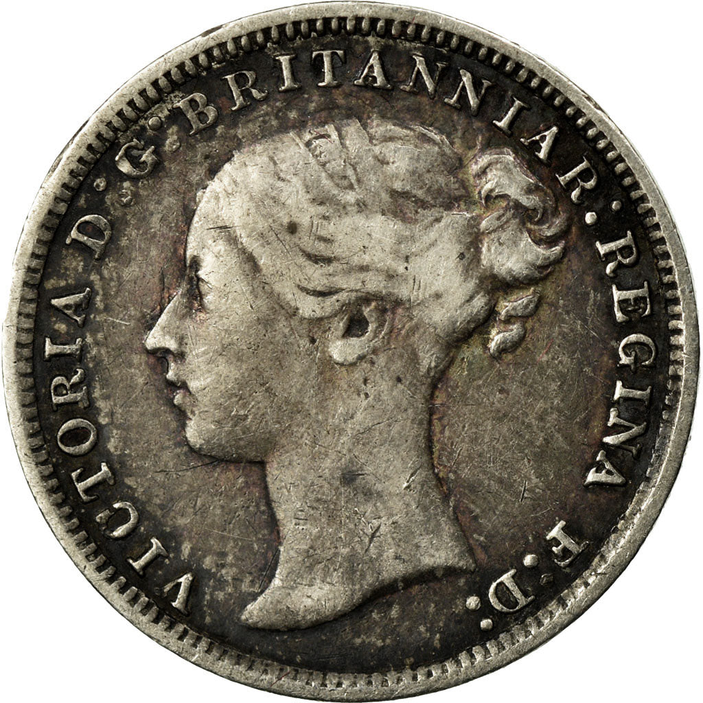 Monnaie, Grande-Bretagne, Victoria, 3 Pence, 1876, TTB, Argent, KM:730