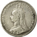 Coin, Great Britain, Victoria, 3 Pence, 1890, VF(30-35), Silver, KM:758