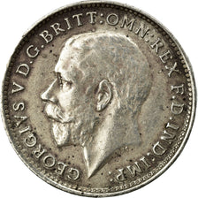 Coin, Great Britain, George V, 3 Pence, 1915, AU(50-53), Silver, KM:813