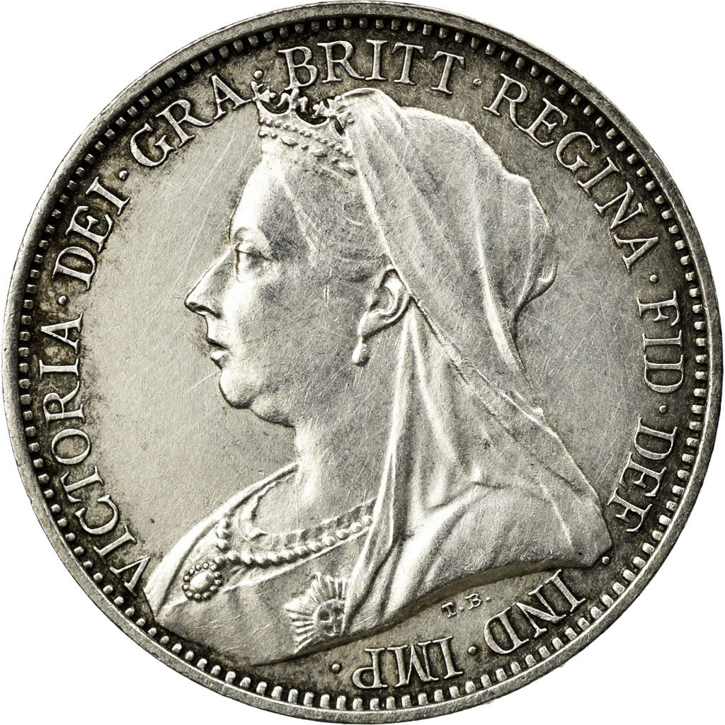 Coin, Great Britain, Victoria, 4 Pence, Groat, 1900, MS(60-62), Silver, KM:778