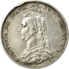 Coin, Great Britain, Victoria, 6 Pence, 1888, EF(40-45), Silver, KM:760