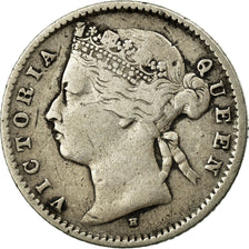 Coin, Mauritius, Victoria, 20 Cents, 1877, Heaton, VF(30-35), Silver, KM:11.1