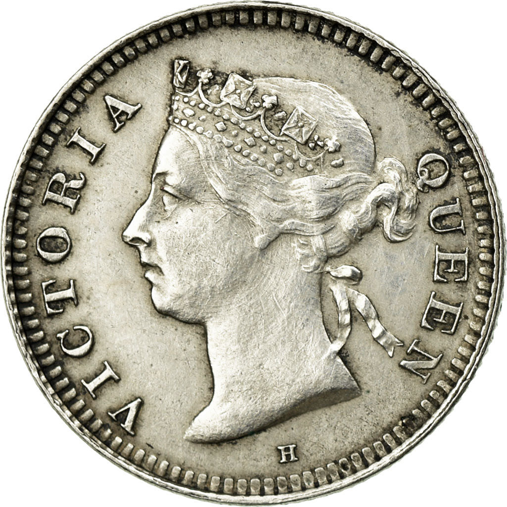 Coin, Mauritius, Victoria, 10 Cents, 1889, Heaton, AU(55-58), Silver, KM:10.1