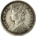 Coin, INDIA-BRITISH, Victoria, 2 Annas, 1891, Bombay, EF(40-45), Silver, KM:488