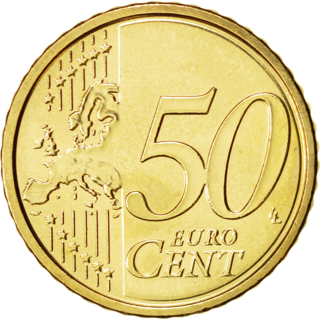 VATICAN CITY, 50 Euro Cent, 2012, MS(65-70), Brass, KM:387