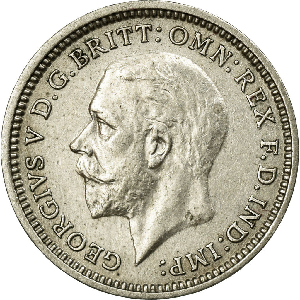 Coin, Great Britain, George V, 3 Pence, 1935, AU(55-58), Silver, KM:831
