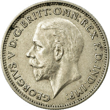 Coin, Great Britain, George V, 6 Pence, 1936, AU(55-58), Silver, KM:832