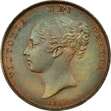 Coin, Great Britain, Victoria, Penny, 1851, MS(60-62), Copper, KM:739