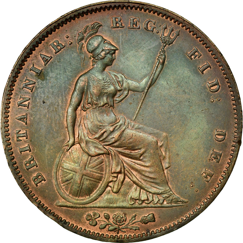 Coin, Great Britain, Victoria, Penny, 1851, MS(60-62), Copper, KM:739