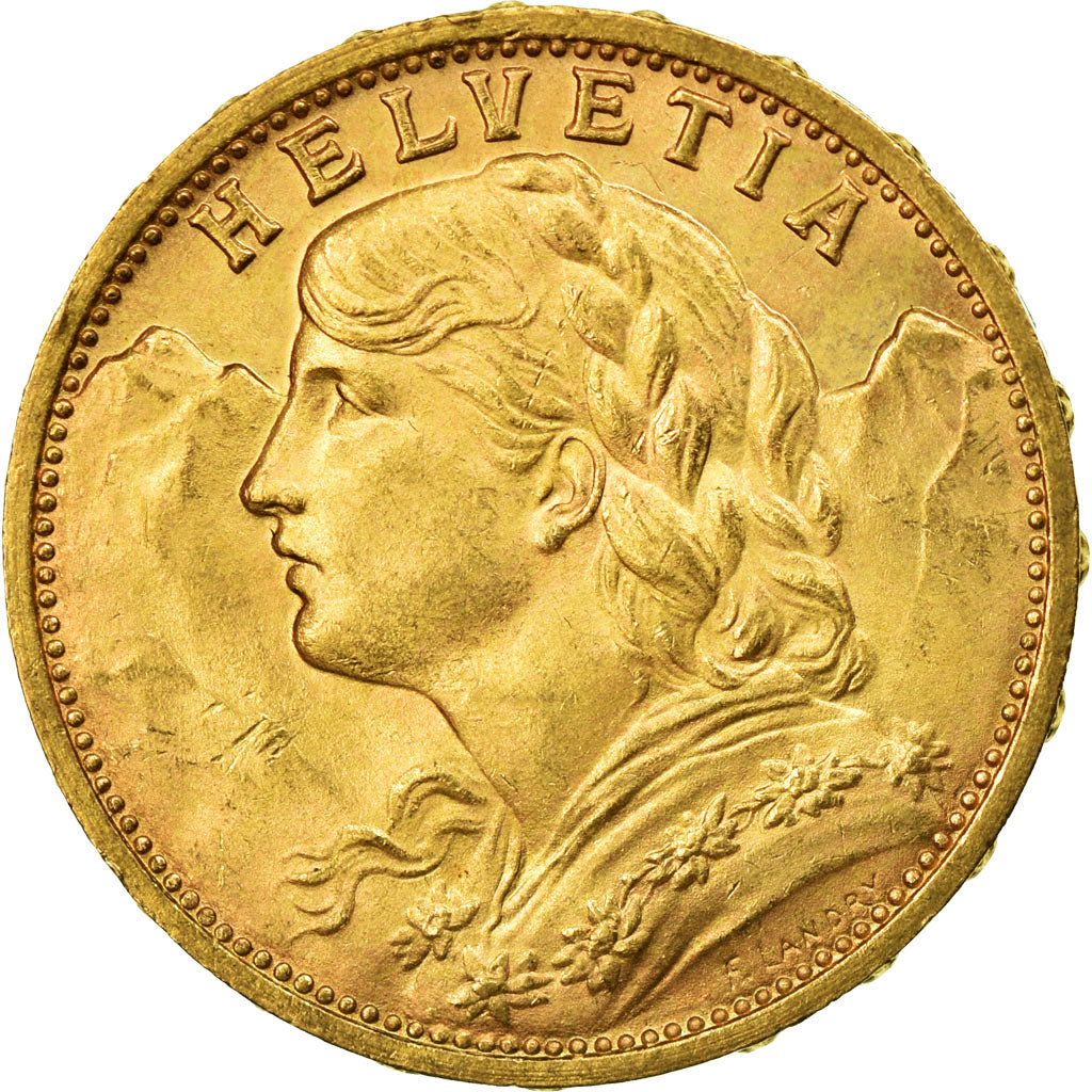 Moneta, Svizzera, 20 Francs, 1930, Bern, SPL+, Oro, KM:35.1