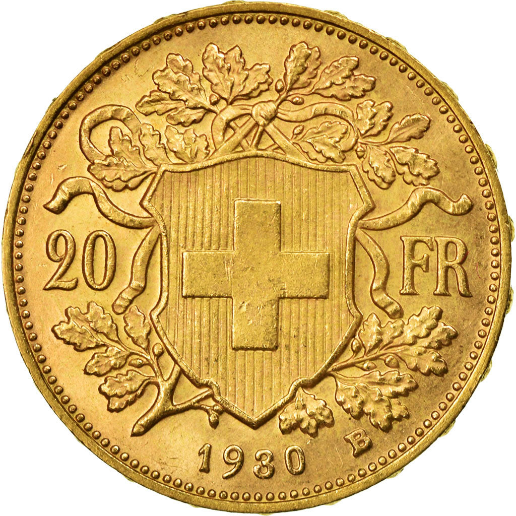 Moneta, Svizzera, 20 Francs, 1930, Bern, SPL+, Oro, KM:35.1