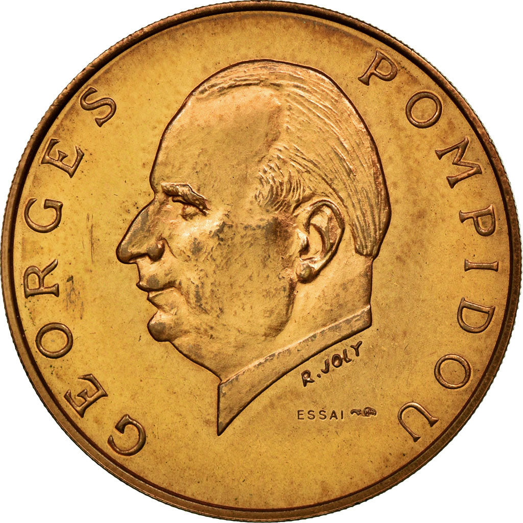Coin, Gabon, Georges Pompidou, 5000 Francs, 1971, Paris, ESSAI, AU(55-58)