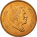 Coin, Jordan, Hussein, 10 Fils, Qirsh, Piastre, 1989, MS(63), Bronze, KM:37