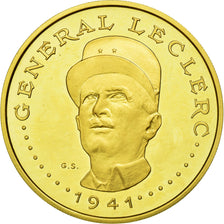 Coin, Chad, Général Leclerc, 5000 Francs, 1970, Paris, MS(63), Gold, KM:10