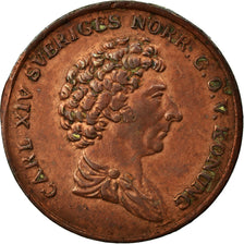 Moneta, Svezia, Carl XIV Johan, 1/6 Skilling, 1832, BB, Rame, KM:633