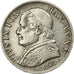 Coin, Vatican, Pius IX, Lira, 1866, Rome, EF(40-45), Silver