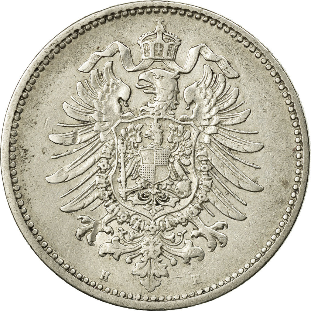 Moneta, GERMANIA - IMPERO, Wilhelm I, Mark, 1875, Darmstadt, BB, Argento, KM:7