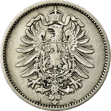 Coin, GERMANY - EMPIRE, Wilhelm I, Mark, 1881, Berlin, EF(40-45), Silver, KM:7