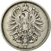 Coin, GERMANY - EMPIRE, Wilhelm I, Mark, 1881, Berlin, EF(40-45), Silver, KM:7