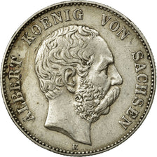 Coin, German States, SAXONY-ALBERTINE, Albert, 2 Mark, 1901, Muldenhütten
