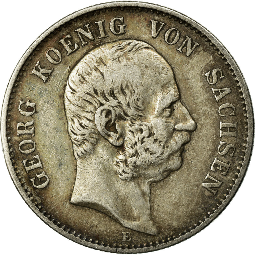 Coin, German States, SAXONY-ALBERTINE, Georg, 2 Mark, 1903, Muldenhütten