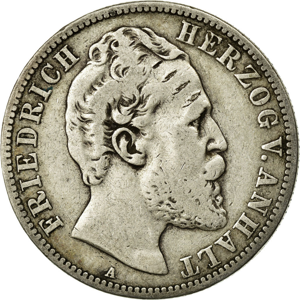 Coin, German States, ANHALT-DESSAU, Friedrich I, 2 Mark, 1876, Berlin