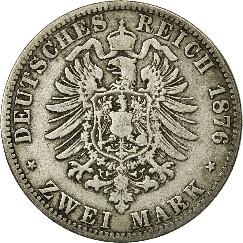 Coin, German States, ANHALT-DESSAU, Friedrich I, 2 Mark, 1876, Berlin
