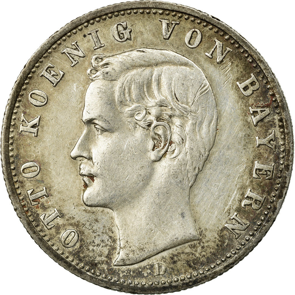 Moneta, Landy niemieckie, BAVARIA, Otto, 2 Mark, 1904, Munich, EF(40-45)