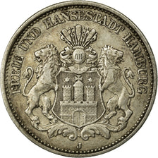 Coin, German States, HAMBURG, 2 Mark, 1907, Hamburg, EF(40-45), Silver, KM:612
