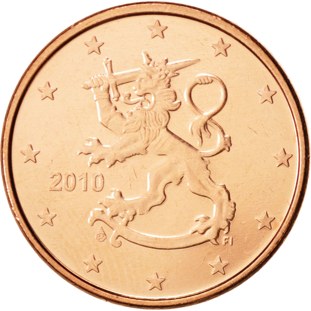Finland, 5 Euro Cent, 2010, MS(65-70), Copper Plated Steel, KM:100