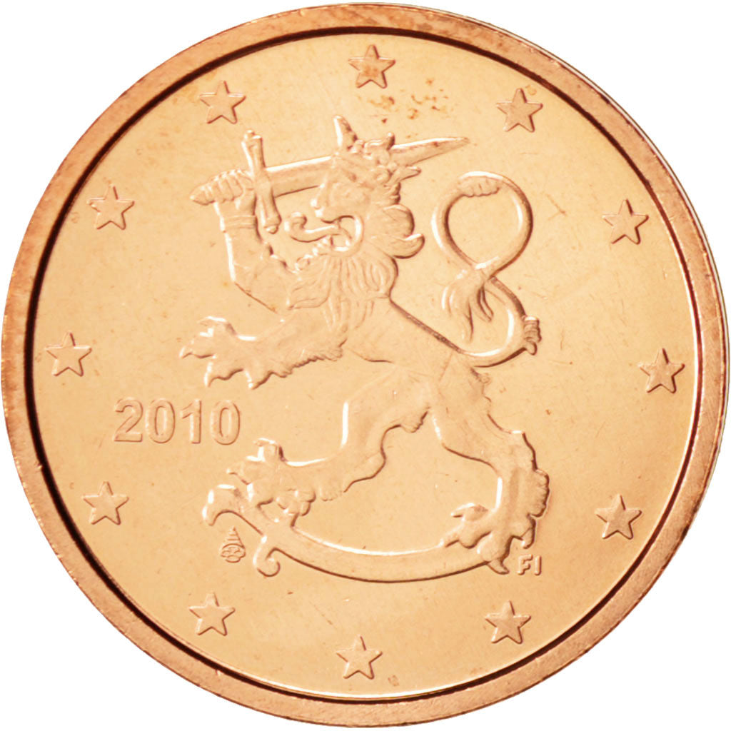 Finland, 2 Euro Cent, 2010, Copper Plated Steel, KM:99