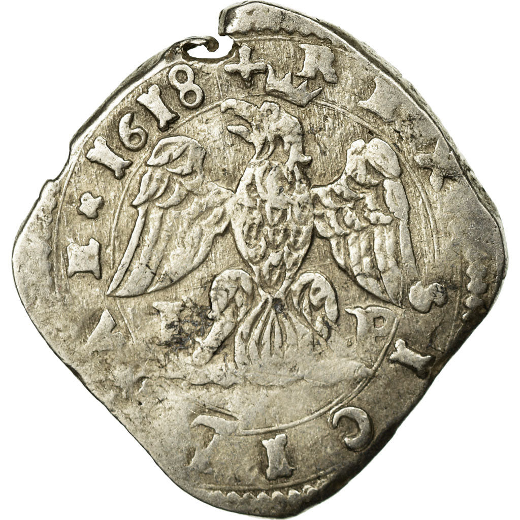 Munten, Italiaanse staten, SICILY, Filippo III, 4 Tari, 1618, Messina, FR+