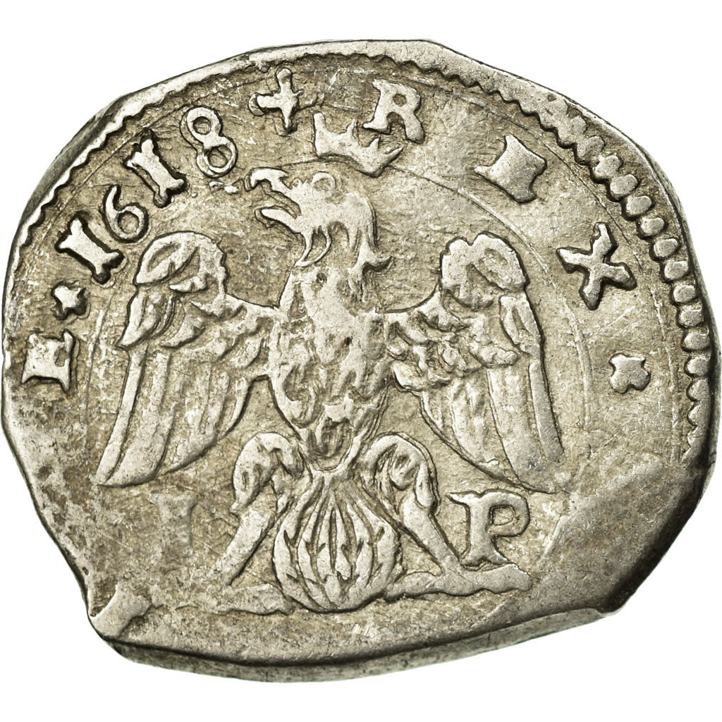 Münze, Italien Staaten, SICILY, Filippo III, 4 Tari, 1618, Messina, S+, Silber