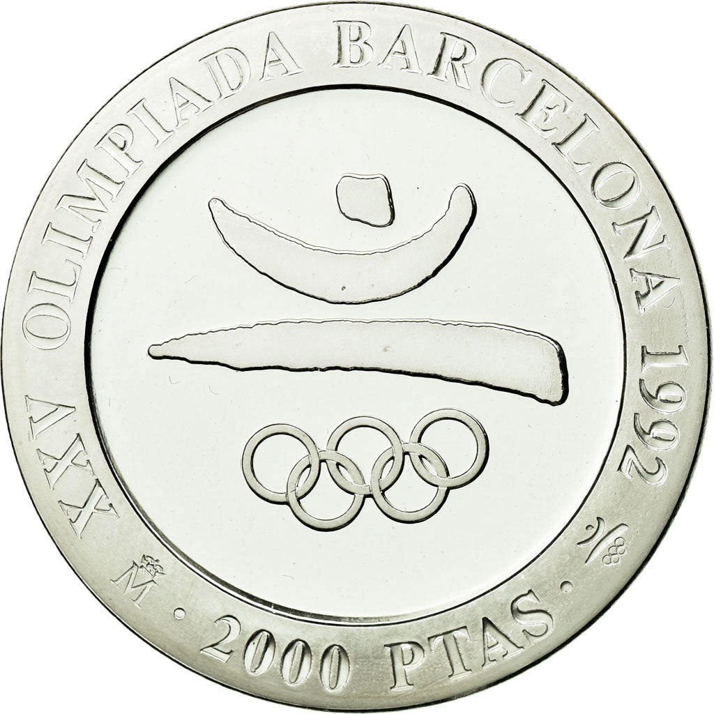 Coin, Spain, Juan Carlos I, Barcelona Olympics, 2000 Pesetas, 1990, Madrid