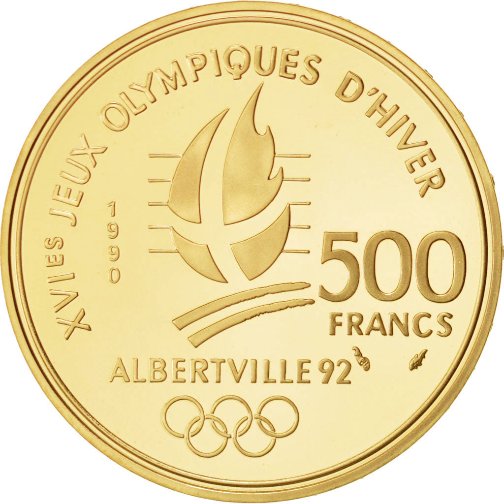 Monnaie, France, 500 Francs, 1990, Paris, FDC, Or, KM:985