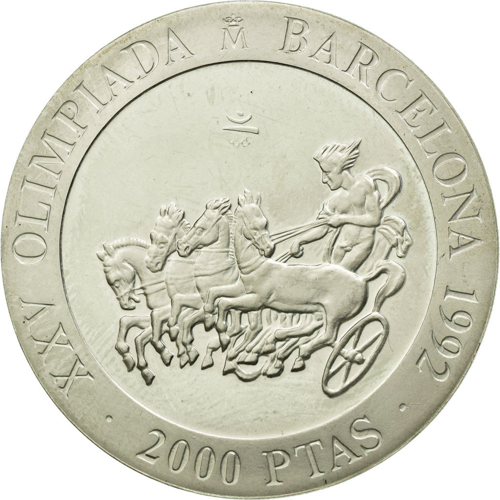 Coin, Spain, Juan Carlos I, Barcelona Olympics, 2000 Pesetas, 1992, Madrid