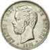 Coin, Spain, Amadeao I, 5 Pesetas, 1871, Madrid, EF(40-45), Silver, KM:666
